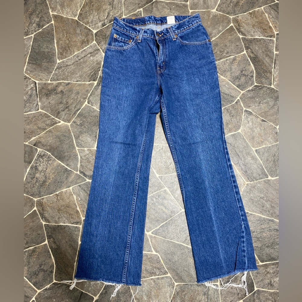 Vtg Y2K Levi’s 517 Low Rise Bootcut Jeans | Raw Hem Grunge Britney Era 90s 2000s